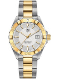 Tag Heuer Aquaracer 41mm Quartz White Dial Two Tone Steel Strap Watch for Men - WAY1120.BB0930