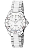 Tag Heuer Aquaracer Quartz White Dial Two Tone Steel Strap Watch Women - WAY131B.BA0914