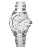 Tag Heuer Aquaracer Diamond White Dial Two Tone Steel Strap Watch for Women - WAY131H.BA0914