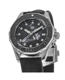 Tag Heuer Aquaracer Quartz Black Mother of Pearl Dial Black Textile Strap Watch for Women - WAY131M.FT6092