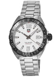 Tag Heuer Formula 1 Quartz White Dial Silver Steel Strap Watch for Men - WAZ1111.BA0875