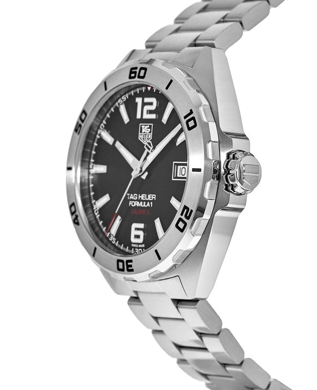 Tag Heuer Formula 1 Automatic 41mm Black Dial Silver Steel Strap Watch for Men - WAZ2113.BA0875