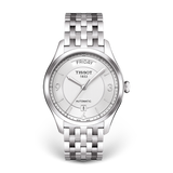 Tissot T Classic T One Automatic Silver Dial Silver Steel Strap Watch For Men - T038.430.11.037.00