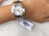 Marc Jacobs Amy Dexter Silver Dial Silver Stainless Steel Strap Watch for Women - MBM3214