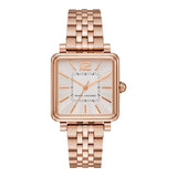 Marc Jacobs Vic White Dial Rose Gold Steel Strap Watch for Women - MJ3514