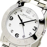 Marc Jacobs Amy White Dial Silver Stainless Steel Strap Watch for Women - MBM3054