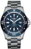 Breitling Superocean 44mm Special Blue Dial Silver Steel Strap Watch for Men - Y17393161C1A1