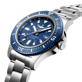 Breitling Superocean 44mm Special Blue Dial Silver Steel Strap Watch for Men - Y17393161C1A1