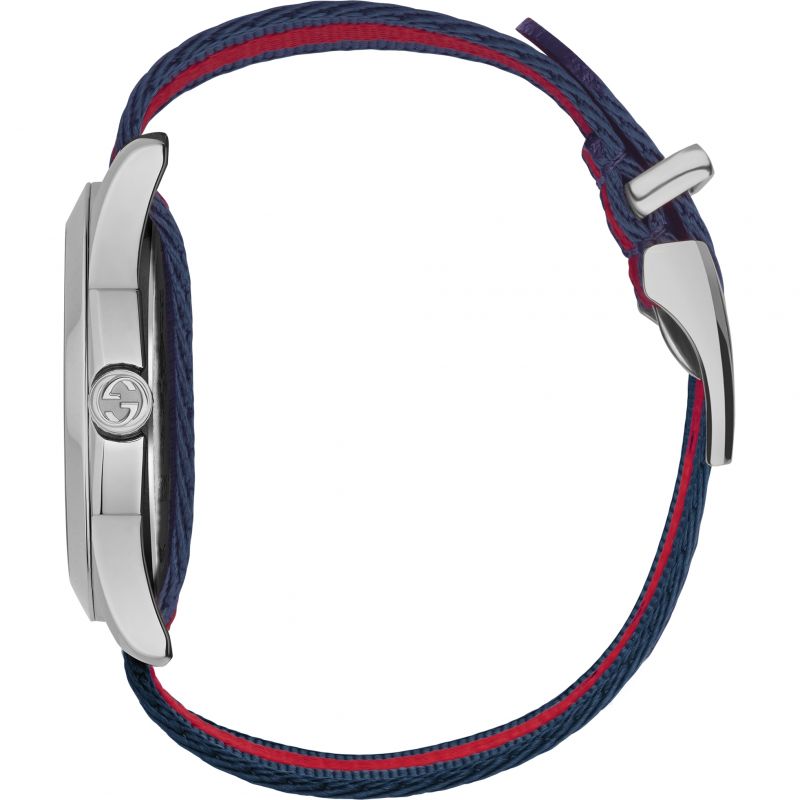 Gucci Le Marche Des Merveilles Blue Red Dial Blue Red Nylon Strap Unisex Watch - YA126493