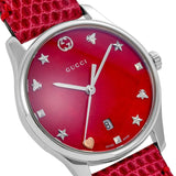Gucci G-Timeless Cherry Red Mother of Pearl Dial 27mm Watch For Women - YA126584