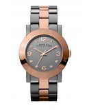 Marc Jacobs Amy Grey Dial Two Tone Stainless Steel Watch for Women - MBM8597