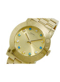 Marc Jacobs Amy Dexter Gold Dial Gold Stainless Steel Strap Watch for Women - MBM3215