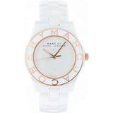 Marc Jacobs Blade White Dial White Ceramic Strap Watch for Women - MBM9502