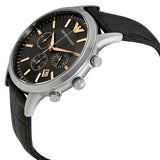 Emporio Armani Renato Chronograph Grey Dial Brown Leather Strap Watch For Men - AR2513