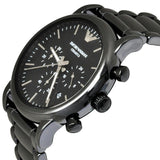 Emporio Armani Luigi Chronograph Black Dial Black Stainless Steel Watch For Men - AR1507