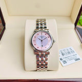 Tissot T Classic Carson Premium Lady Pink Mother of Pearl Dial Silver Steel Strap Watch For Women - T122.210.11.159.00