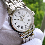 Tissot T Classic Dream White Dial Silver Steel Strap Watch For Men - T033.210.11.013.00