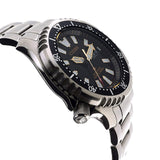 Citizen Promaster 200M Diver Fugu Asian Limited Edition Black Dial Silver Steel Strap Watch For Men - NY0090-86E