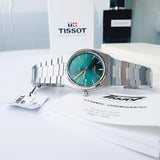 Tissot PRX Green Dial Silver Steel Strap Watch For Men - T137.410.11.091.00