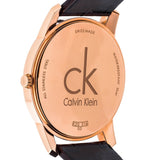 Calvin Klein City Silver Dial Brown Leather Strap Watch For Men - K2G21629