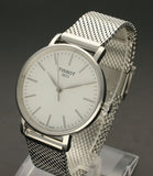 Tissot Everytime Lady Silver Dial Silver Mesh Bracelet Watch for Women - T143.210.11.011.00