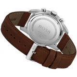 Hugo Boss Skymaster Grey Dial Brown Leather Strap Watch for Men - 1513787