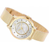 Maserati Epoca Mother of Pearl Dial Yellow Gold Mesh Strap Watch For Women - R8853118502