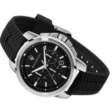 Maserati Successo Chronoraph Black Dial Black Silicon Strap Watch For Men - R8871621014