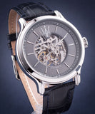 Maserati Epoca Automatic Skeleton Dial Black Leather Strap Watch For Men - R8821118002