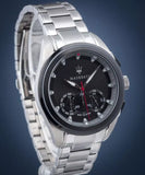 Maserati Traguardo Analog Black Dial Stainless Steel Watch For Men - R8873612015