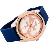 Guess G Twist White Dial Blue Silicone Strap Watch For Women - W0911L6