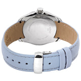 Tissot T Classic Couturier Silver Dial Light Blue Leather Strap Watch For Women - T035.210.16.031.02