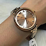 Marc Jacobs Sally Rose Gold Dial Stainless Steel Strap Watch for Women - MBM3364