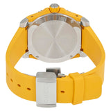 Gucci Dive Tiger Yellow Dial Yellow Rubber Strap Watch For Men - YA136317